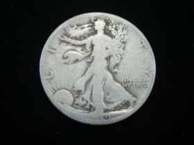 1919-S Walking Liberty Silver Half Dollar Good+ 90212