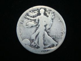 1920-S Walking Liberty Silver Half Dollar AG 100212