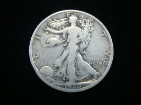 1920-D Walking Liberty Silver Half Dollar Fine 110212