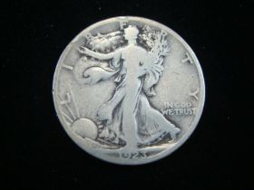 1923-S Walking Liberty Silver Half Dollar Good+ 130212