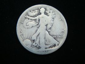 1917-S Reverse Walking Liberty Silver Half Dollar Good 140212