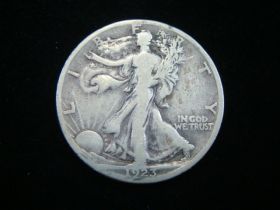 1923-S Walking Liberty Silver Half Dollar Fine+ 170212