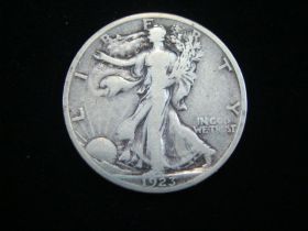 1923-S Walking Liberty Silver Half Dollar VG+ 180212