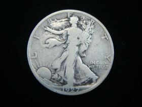 1927-S Walking Liberty Silver Half Dollar VG+ 50220