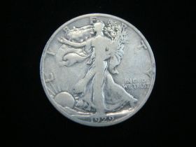 1929-S Walking Liberty Silver Half Dollar VG 150220