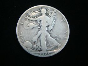 1929-S Walking Liberty Silver Half Dollar Good+ 160220