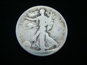 1929-S Walking Liberty Silver Half Dollar Good+ 170220