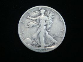 1933-S Walking Liberty Silver Half Dollar Fine 190220