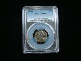 1960 Jefferson Nickel PCGS Graded MS65 #45086187