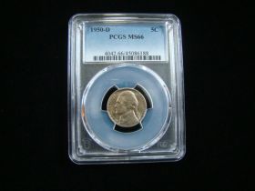 1950-D Jefferson Nickel PCGS Graded MS66 #45086188