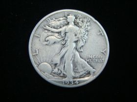 1934-S Walking Liberty Silver Half Dollar VF 30221