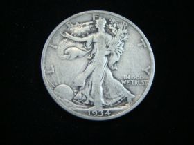 1934-S Walking Liberty Silver Half Dollar Fine 40221