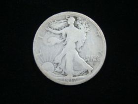 1917-D Obverse Walking Liberty Silver Half Dollar Good 10630