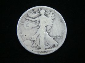 1917-S Reverse Walking Liberty Silver Half Dollar Good 90630