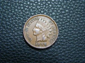1898 Indian Head Cent VF 10703