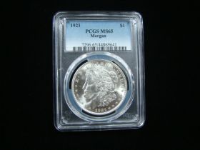 1921 Morgan Silver Dollar PCGS Graded MS65 #44869641