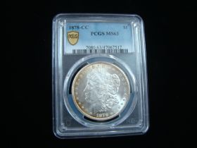 1878-CC Morgan Silver Dollar PCGS Graded MS63 #47067517