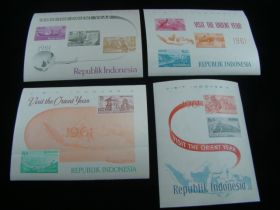 Indonesia Scott #507-516 Set Of 4 Sheets Mint Never Hinged
