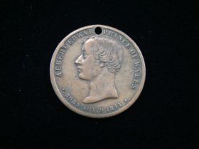 1863 Albert Edward Prince of Wales & Princess Alexandra Of Denmark Medal 