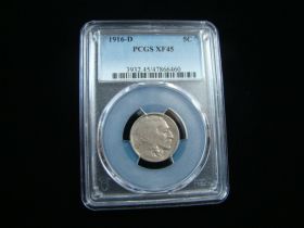 1916-D Buffalo Nickel PCGS Graded XF45 #47866460