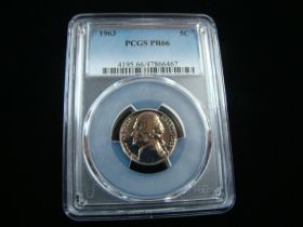 1963 Jefferson Nickel PCGS Graded PR66 #47866467