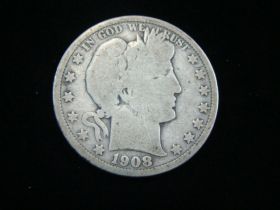 1908-O Barber Silver Half Dollar Good 40305