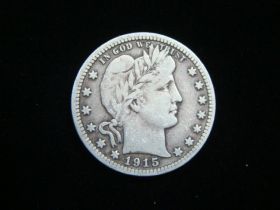 1915-D Barber Silver Quarter Fine+ 40306