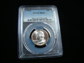 1964 Washington Silver Quarter PCGS Graded MS65 #47866488