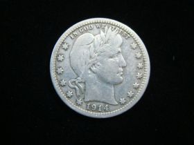 1914-D Barber Silver Quarter Fine+ 60306