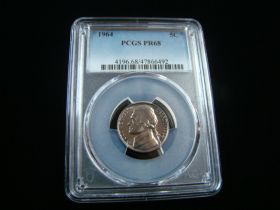 1964 Jefferson Nickel PCGS Graded PR68 #47866492