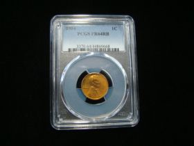 1954 Lincoln Cent PCGS Graded PR64RB #44869668