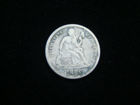 1889 Liberty Seated Silver Dime VG+ 100324