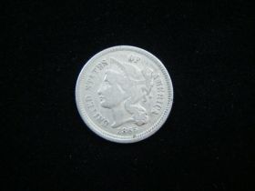 1865 Three Cent Nickel VF 110324