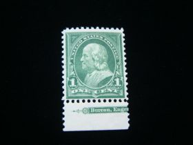 U.S. Scott #279 Imprint Single Mint Never Hinged Franklin