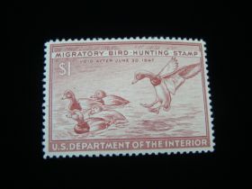U.S. Scott #RW13 Mint Never Hinged Redhead Ducks