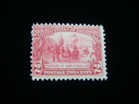 U.S. Scott #329 Mint Never Hinged Founding Of Jamestown 04