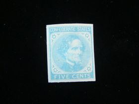 Confederate States Of America Scott #6 Mint Never Hinged