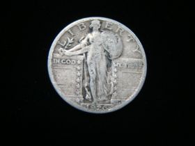 1926-S Standing Liberty Silver Quarter VG+ 120402