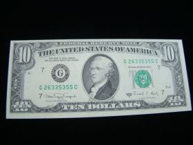 1988A $10 Federal Reserve Note Gem Uncirculated KL#3869 G26335355C
