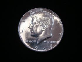 1967 Kennedy Silver Half Dollar Brilliant Uncirculated 10406