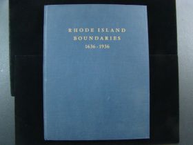 Rhode Island Boundaries 1636-1936 HB 31 Pgs Published RI Tercentenary Commission