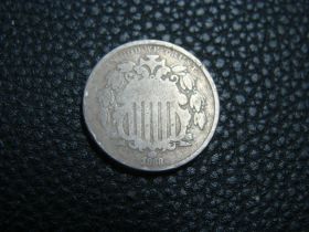 1868 Shield Nickel Good 10806