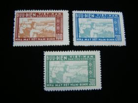 Viet Nam Democratic Republic Scott #51-53 Set Mint Never Hinged