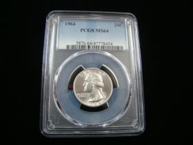 1964 Washington Silver Quarter PCGS Graded MS64 #47778454