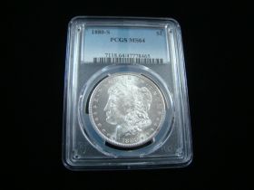 1880-S Morgan Silver Dollar PCGS Graded MS64 #47778465