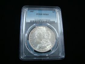 1887 Morgan Silver Dollar PCGS Graded MS64 #47778466
