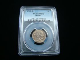 1938-D Buffalo Nickel PCGS Graded MS65 #47778469