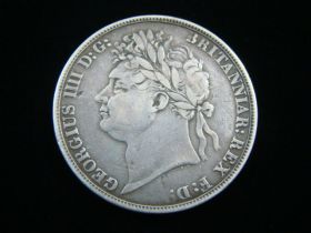 Great Britain 1822 Silver Crown Tertio George IV VF+ KM#680.2