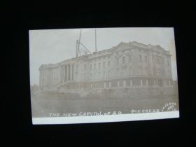 1909 Pierre South Dakota Construction Of The New Capitol Real Photo Postcard