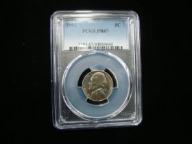 1951 Jefferson Nickel PCGS Graded PR67 #44869660